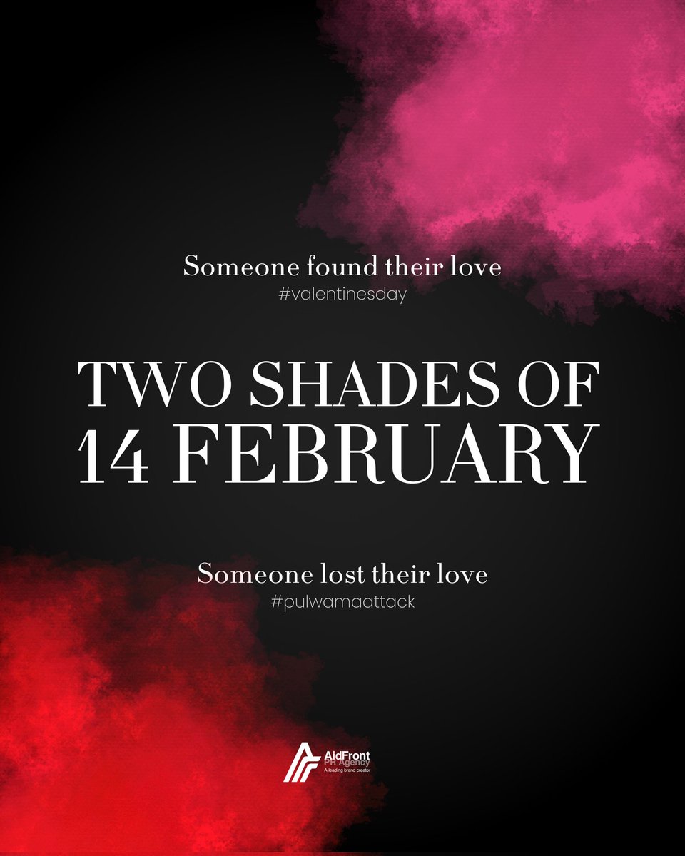 aidfrontpr's tweet photo. 'Sachi Mohabbat' ka matalab to hamare 'Desh ke Jawan' hi Jante hain.
#ValentinesDay #PulwamaTerrorAttack #BlackDay https://t.co/fKPHOIZZAH