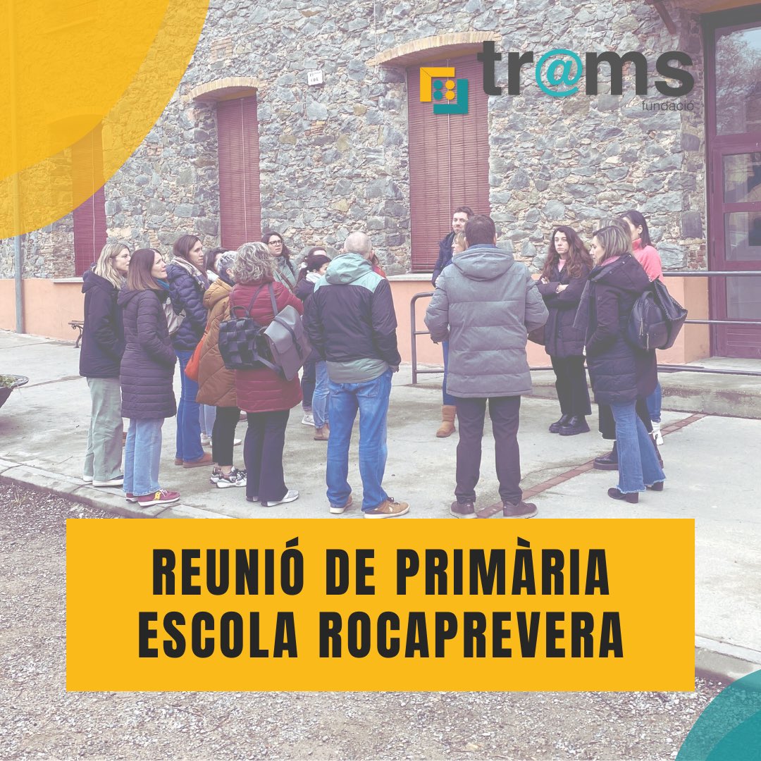 FTrams's tweet image. Ahir es va realitzar la reunió de caps d’etapa i docents de primària d’escoles Tr@ms a l’Escola Rocaprevera.
 
Moltes gràcies a Rocaprevera per l’acollida i organització, i a tots els assistents per fer la jornada encara més enriquidora.
 
#sharetolearn #compartirpeeaprendre