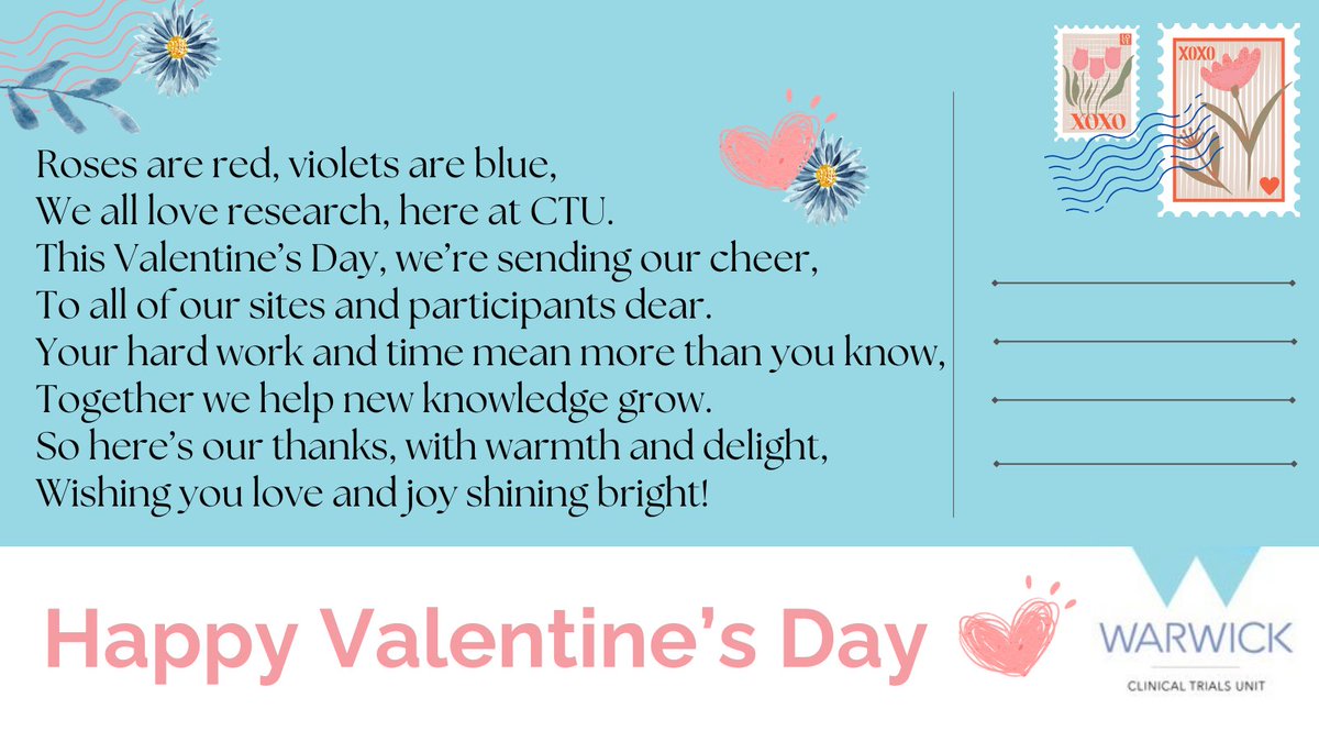Happy Valentine's Day to our trial teams, staff, participants and all contributing to such important research💌

A day to celebrate and appreciate each other✨