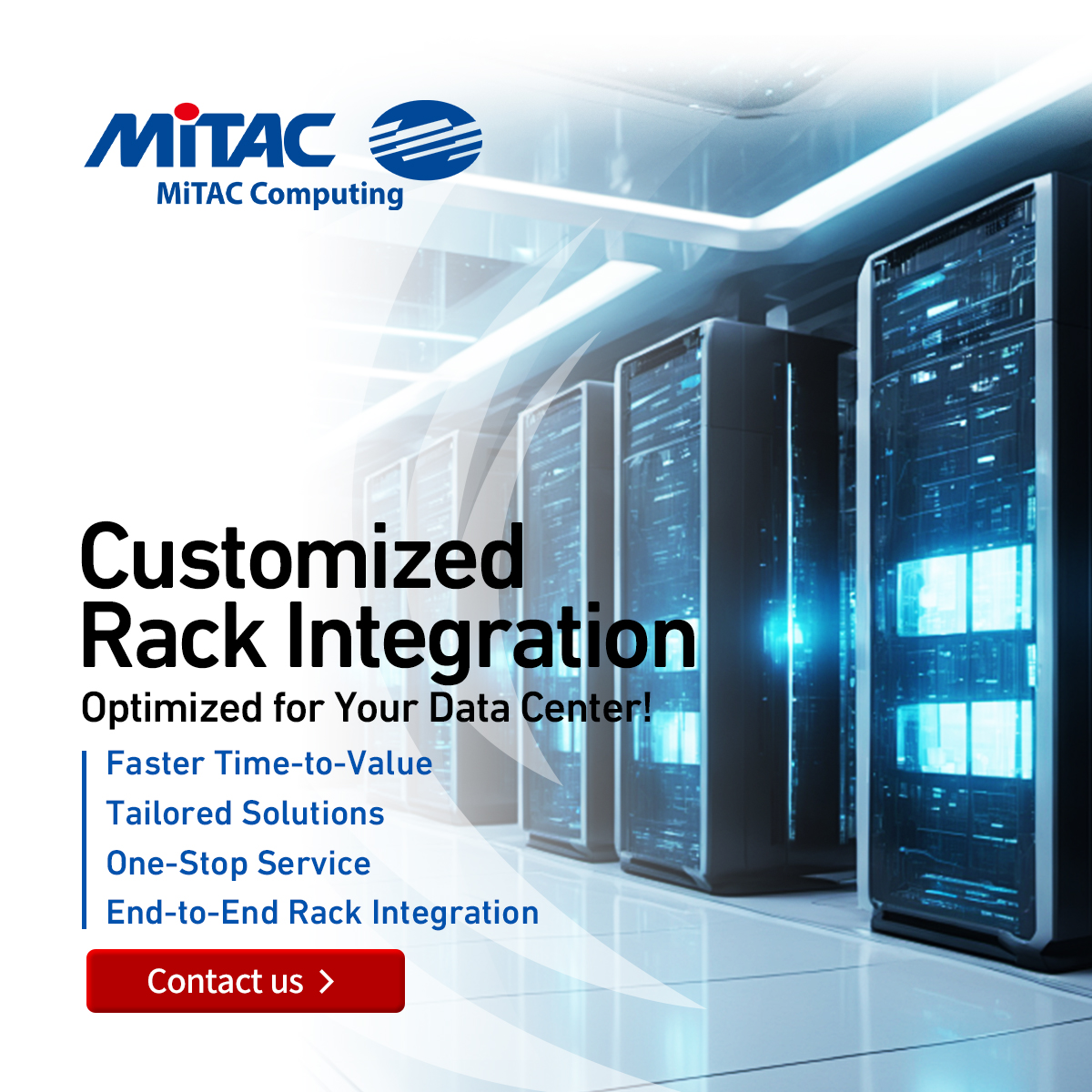 MiTACcomputing's tweet image. 🚀 MiTAC Rack Integration Services deliver ready-to-deploy solutions for seamless data center operations. 
From design to logistics, we optimize efficiency with BTO/CTO at L9 &amp;amp; L12 levels. Backed by 10+ years of expertise.

🔗 Learn more: pse.is/RackService

#RackIntegration