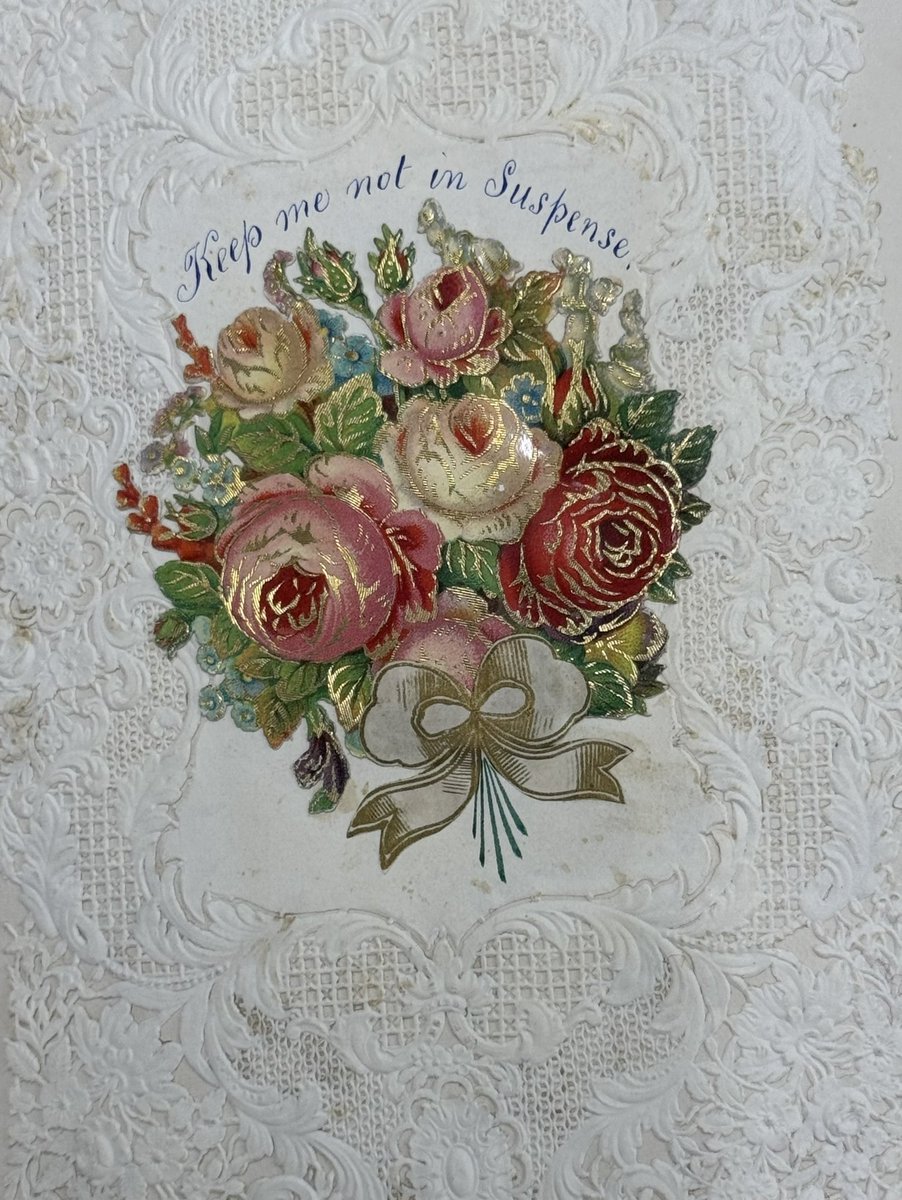 Happy Valentine. Came across these charming Victorian scraps in an album of cards and mementos from the 1860s in the <a href="/SocGenealogists/">Society of Genealogists</a> 
Lister Collection of #genealogy family research, papers and ephemera.