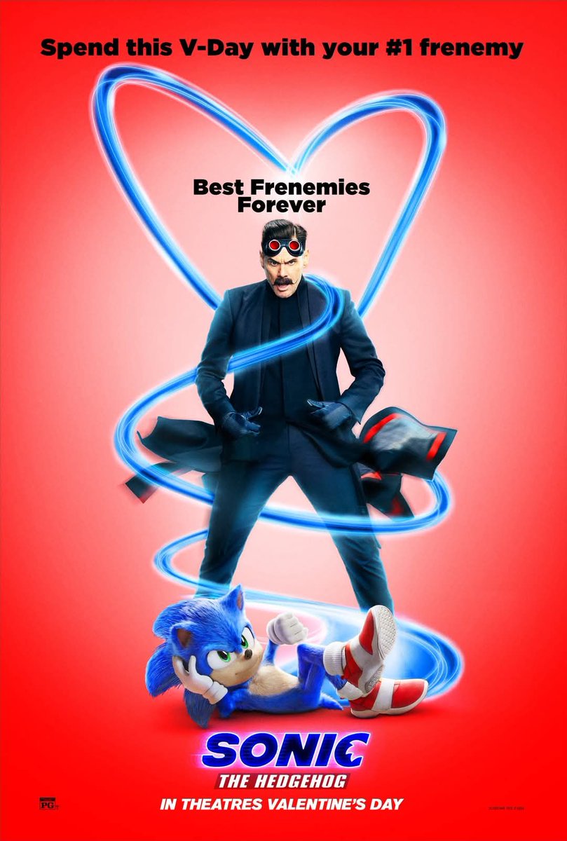 5 years ago today, on February 14th 2020, the first live-action Sonic the Hedgehog film released in US theaters. 

Since then, we have had 2 sequels and another film on the way that will be released in March 2027.

Happy Valentines Day and Happy Sonic Movie day! 🩷❤️💋🦔🖤💙🦔