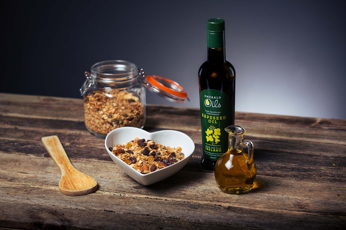 Emerald Rapeseed Oil, an award-winning cold-pressed oil, is sustainably produced by the Corbett family in Tipperary. Every step, from sowing to bottling, happens on their farm. Visit emeraldoils.ie for more.