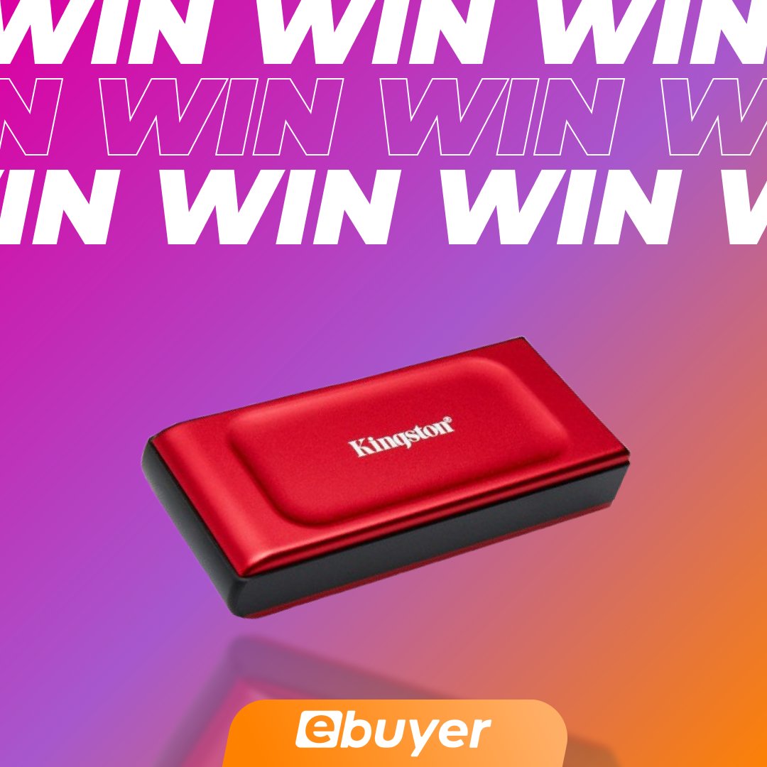 Ebuyer's tweet image. 🚨Valentine's Giveaway 🚨 - Just because we love you! 💕

We are giving you the chance to win this beautifully compact XS1000 2 TB portable USB-C SSD from @kingstontech 

Here’s how you can enter… 👇
