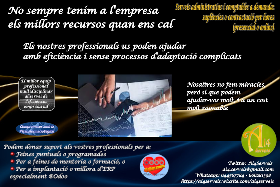 serveis38965's tweet photo. Que podem aportar-vos amb #SolucionsAi4:
📌Transformació Digital Eficient
📌Gestió Administrativa Proactiva
📌Gestió Documental Ordenada
📌Ajuda a Planificació/Organització de gestió
📌Suport eficient a presa de decisions
📌Millora #CostosVariables
#ServeisAdministratiusADemanda https://t.co/bwIQBYOEpc