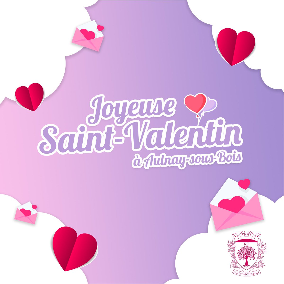 [SAINT-VALENTIN]❤️ La Ville d’Aulnay-sous-Bois souhaite une joyeuse Saint-Valentin à tous les amoureux ! 

À cette occasion, retrouvez les plus beaux messages d’amour que vous nous avez envoyés sur nos réseaux sociaux et sur les panneaux lumineux de la ville.