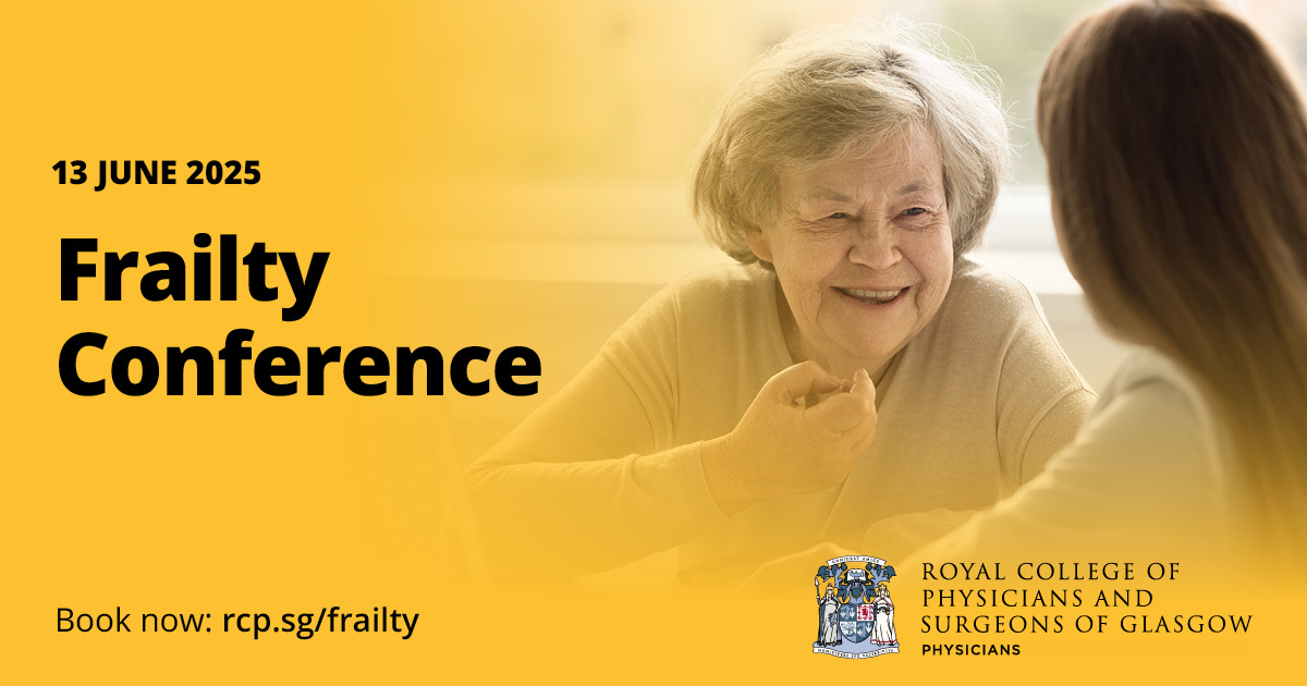 Royal College of Physicians & Surgeons of Glasgow (@rcpsglasgow) on Twitter photo In June you can join experts from different health care backgrounds for our Frailty Conference. Discussions will focus on caring for older adults in different settings and will include a keynote lecture from <a href="/CMO_England/">Professor Chris Whitty</a>. Find out more at: rcp.sg/frailty
<a href="/colki1983/">Kirsty Colquhoun</a> In June you can join experts from different health care backgrounds for our Frailty Conference. Discussions will focus on caring for older adults in different settings and will include a keynote lecture from <a href="/CMO_England/">Professor Chris Whitty</a>. Find out more at: rcp.sg/frailty
<a href="/colki1983/">Kirsty Colquhoun</a>