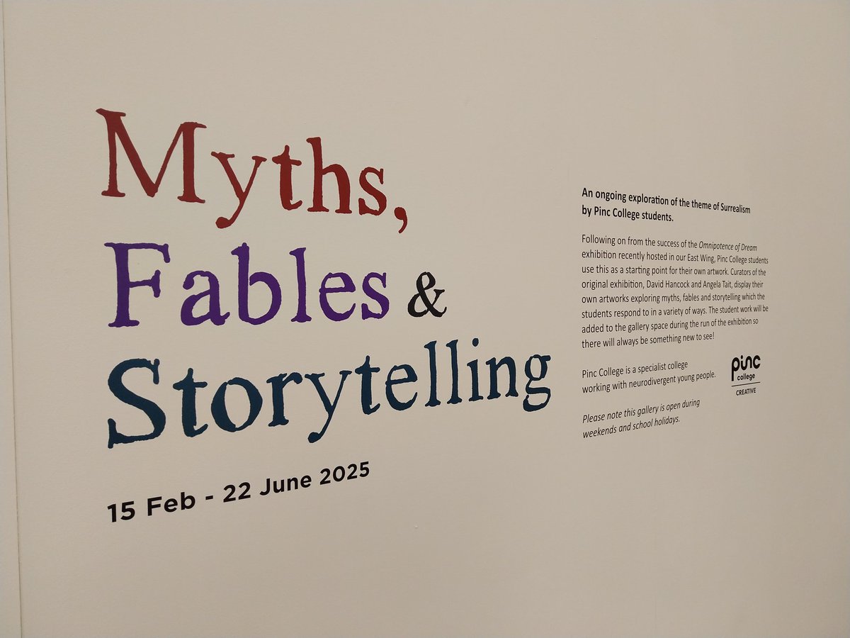 pinccollege's tweet image. Last day before the half term break, team Salford are working on project two: storytelling, myths and fables, with the David Hancock and Angela Tait exhibition opening tomorrow in Peel Gallery. #artstudents #markmaking #artscollege