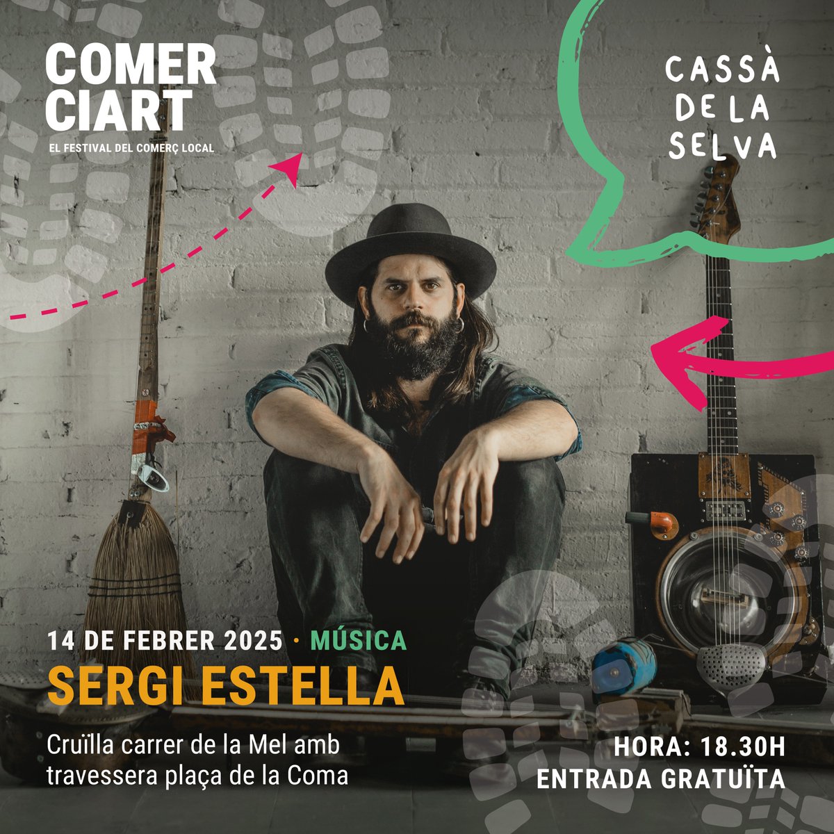 ⭐️ 𝐃𝐢𝐚 𝐝𝐞 𝐂𝐨𝐦𝐞𝐫𝐜𝐢𝐀𝐑𝐓

🎙️ <a href="/Sergi_Estella/">Sergi Estella</a> 
📍 <a href="/ajcassa/">Ajuntament de Cassà</a> 
⌚️ 18.30 h
🎫 Entrada LLIURE