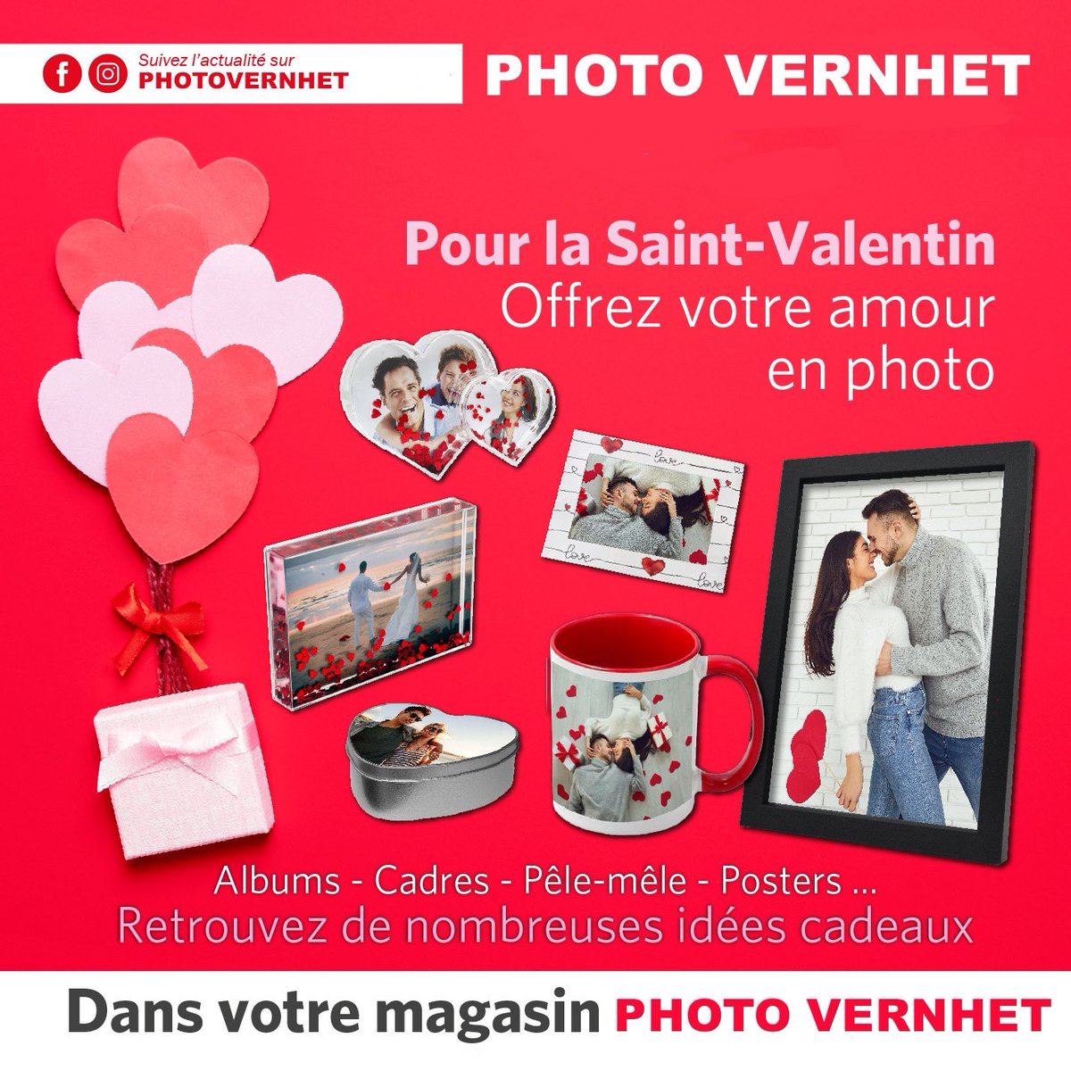 photovernhet's tweet photo. ❤️ Pour la Saint-Valentin, offrez votre amour en photo ! 📸✨

🎁 Albums, cadres, pêle-mêle, posters…

☕ Mugs personnalisés, boîtes photo, objets déco

💡 Une touche d’émotion pour un cadeau inoubliable !

📍 Retrouvez toutes nos idées dans votre magasin PHOTO VERNHET https://t.co/OTePsk611e