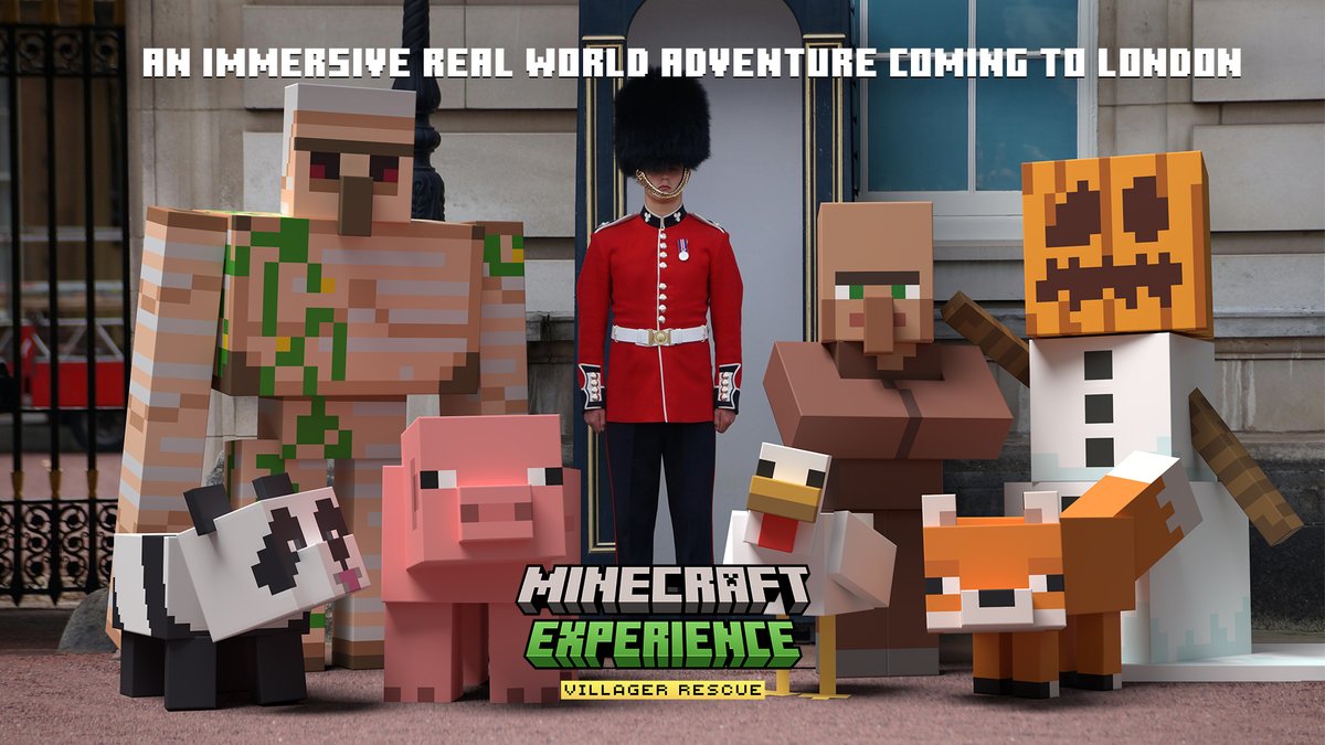 Minecraft's tweet image. The mobs have their tickets—do you? Starting 4 April, step inside Minecraft Experience: Villager Rescue in London where you’ll mine, craft, and take on a quest to save the village.

🎟️ Tickets are on sale now! Book yours today--visit minecraftexperience.com
#MinecraftExperience