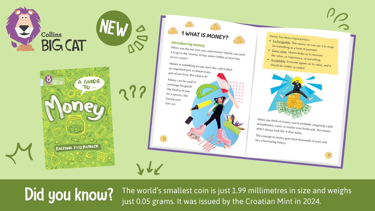 From award-winning journalist <a href="/KalpanaFitz/">Kalpana Fitzpatrick</a>, discover everything you've always wanted to know about money! The perfect introduction for KS2 pupils, 'A Guide to… Money' will demystify the financial world and set children up for success. 

ow.ly/fqQV50UT3zJ