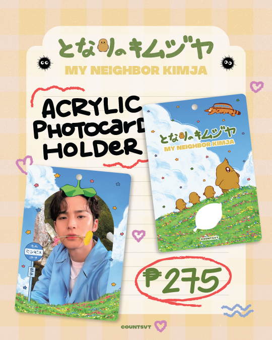 COUNTSVT's tweet photo. My Neighbor Kimja Cahol Preview🥔🐾

Excitement's in the air! But here's more! Our design reveal for the Acrylic Photocard Holder is out!⭐️

We can open pre-order for Tingi!! If you're already registered and would like to add this into your kit, DM us!

#COUNTSVT #MyNeighborKimja https://t.co/7zmACoyQCZ