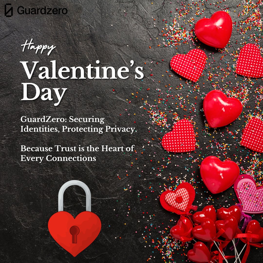 Guard Zero (@guardzeronchain) on Twitter photo Love is built on trust, and so is identity verification. ❤️🔐
With GuardZero’s privacy-first, reusable KYC, your identity stays secure while you stay in control. 
Because true security means never compromising on trust.
#HappyValentinesDay #GuardZero #PrivacyMatters Love is built on trust, and so is identity verification. ❤️🔐
With GuardZero’s privacy-first, reusable KYC, your identity stays secure while you stay in control. 
Because true security means never compromising on trust.
#HappyValentinesDay #GuardZero #PrivacyMatters