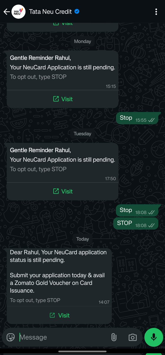 Kaapi_Write's tweet photo. @tata_neu In which language should I be responding now? Spanish? Italian? Russian? Just stop with whatsapp messages! https://t.co/oP5DzSBAtX
