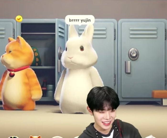 taerae making his bunny character say “brrrr yujin” 😭