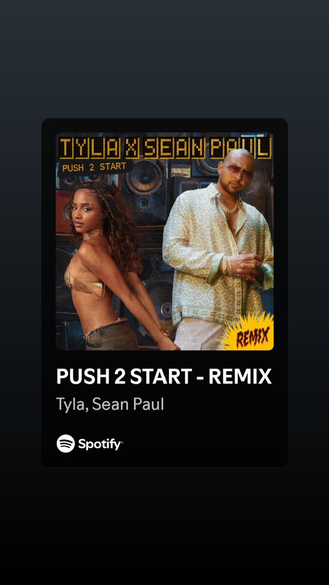 alvzfs's tweet image. Some 🔥🔥🔥 by big boy @duttypaul &amp;amp; @Tyllaaaaaaa 
#PushToStart #NewMusicFriday #SeanPaul #Tyla