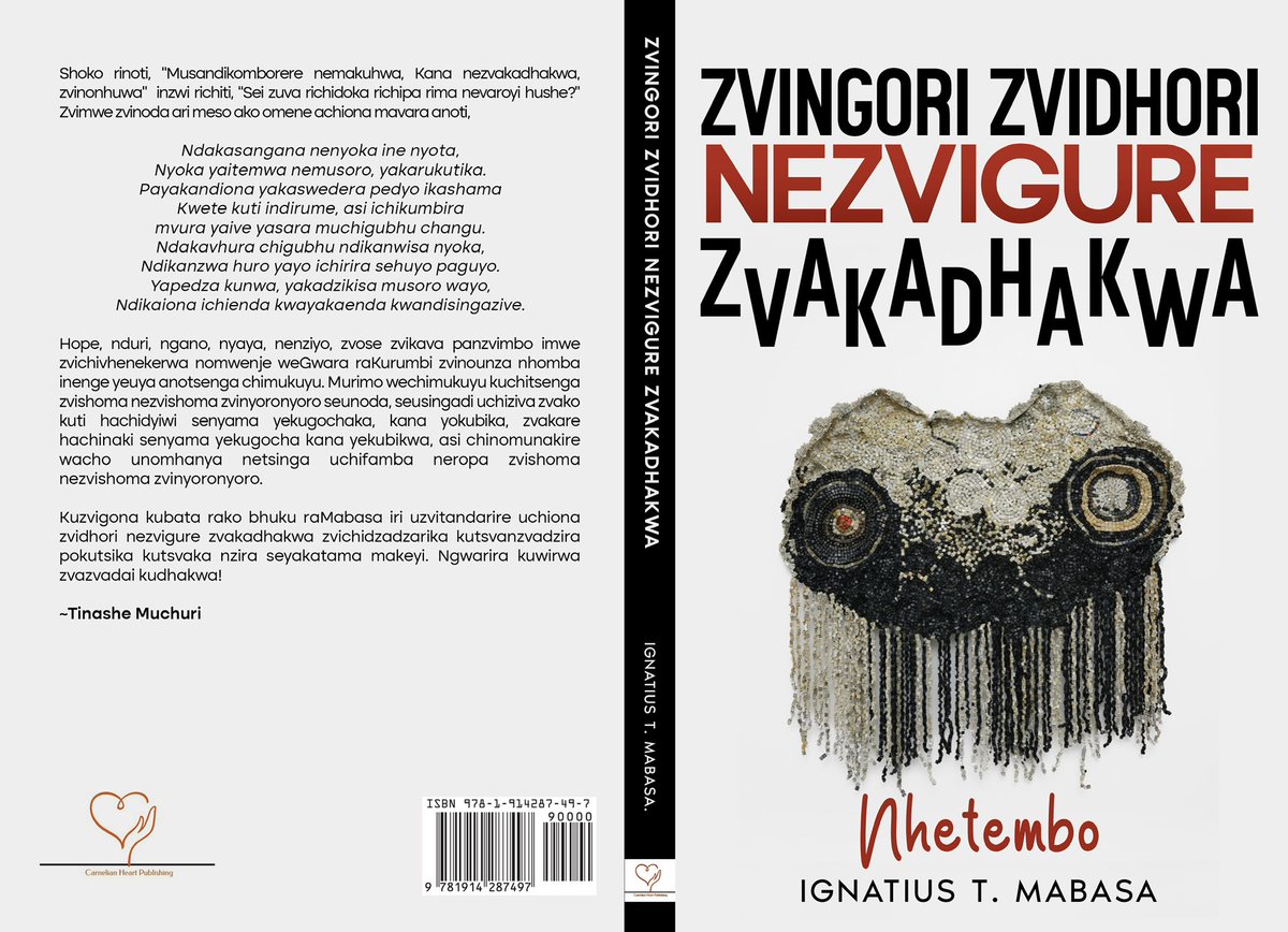 HeartCarnelian's tweet image. Order Zvingori Zvidhori Nezvigure Zvakadhakwa by @ignatiusmabasa from @Book_Fantastics
