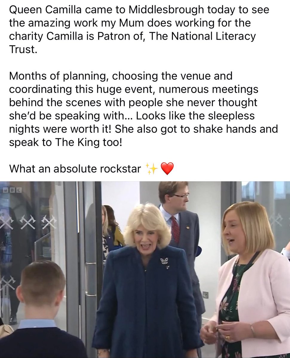 Charlotte Potter (@cpottersoprano) on Twitter photo So very proud of my Mum yesterday! <a href="/AllyP1967/">Allison Potter</a> ✨❤️
#middlesborough #QueenCamilla #KingCharlesIII #royalvisit So very proud of my Mum yesterday! <a href="/AllyP1967/">Allison Potter</a> ✨❤️
#middlesborough #QueenCamilla #KingCharlesIII #royalvisit