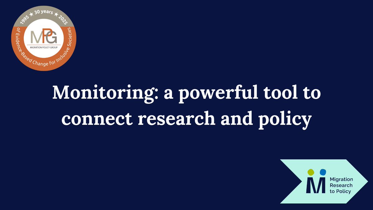 📢 How can #research shape #migrationpolicy?

At MPG, we use monitoring to track policies &amp; push for change. Our Migration Research to Policy Co-Lab project helps researchers turn evidence into action.

🔗 Learn more: bit.ly/41g9pta