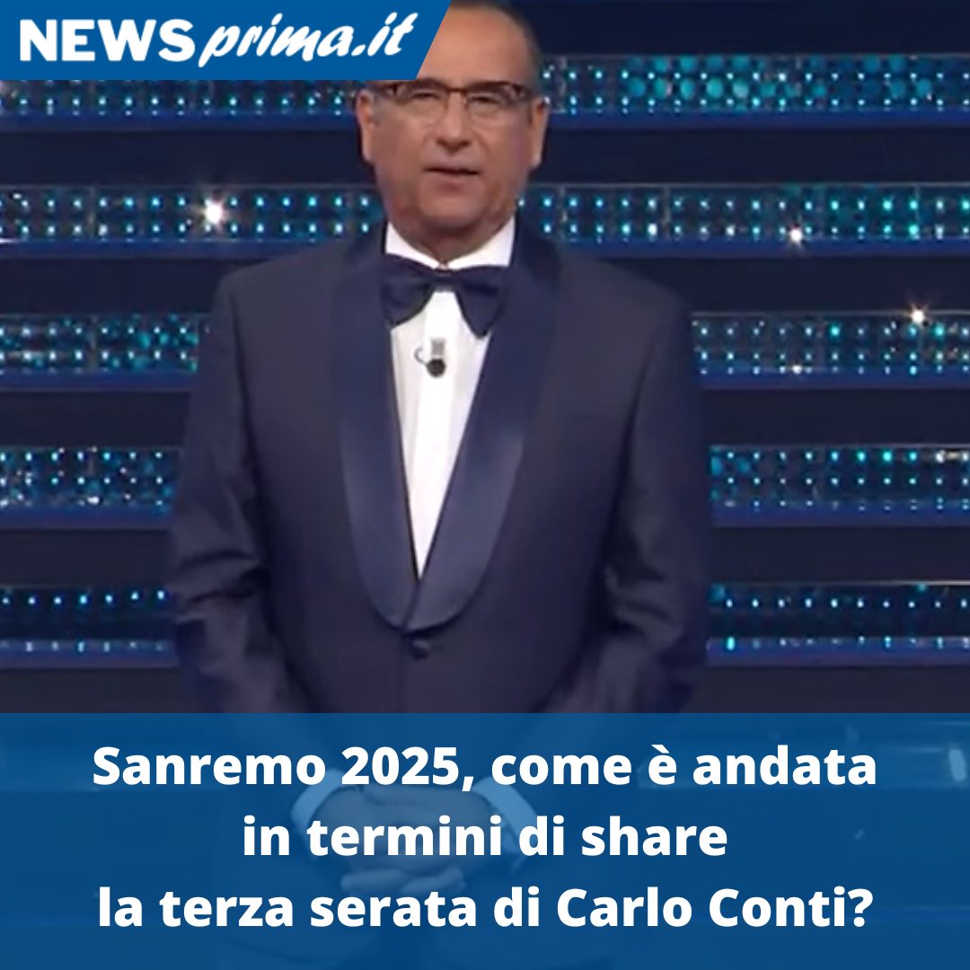 LEGGI: newsprima.it/cronaca/suicid…

#Sanremo2025 #sanremo25 #CarloConti #AscoltiTv