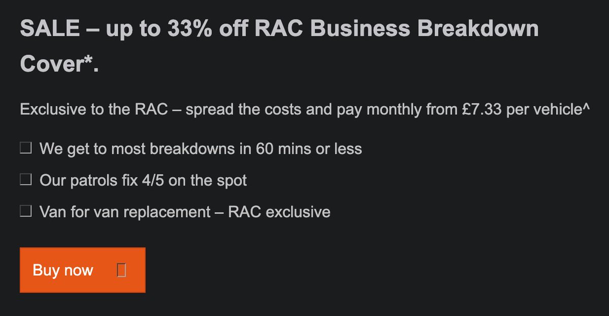 Dear <a href="/TheRAC_UK/">The RAC</a> this outfit rac-business[dot]co[dot]uk is still spamming your products in your name.