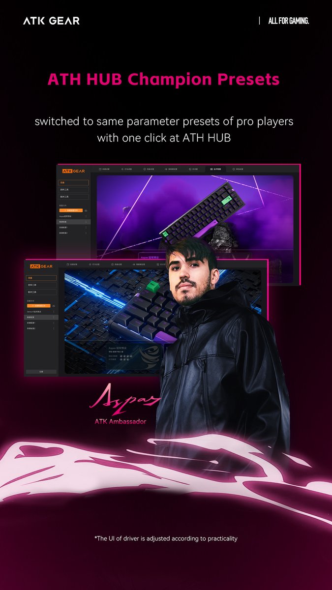 Your End-Game  | ATK RS6 Magnetic Keyboard ✨
Champion-approved, next-gen mecha design. 🏆Starting at $109.98 💸 
⏰ Launching at 3:00 PM Feb 18th (PST)
▌ Performance Beast: 🚀
256K Scan Rate, 0.08ms Latency, 8K Polling Rate
▌ Mecha Aesthetics: 🔥
Premium Build &amp; Keycaps, Metal