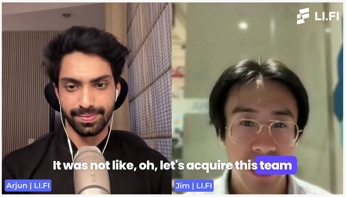 Why did <a href="/lifiprotocol/">LI.FI</a> acquire <a href="/CatalystSystem/">Catalyst</a>? 🤔

<a href="/arjunnchand/">Arjun Chand</a> sits down with <a href="/0xJim/">Jim</a> to break it all down — his thinking process, the types of founders in crypto, and the biggest problem in interop today is not bridging, it's something .

Everything answered in today’s episode