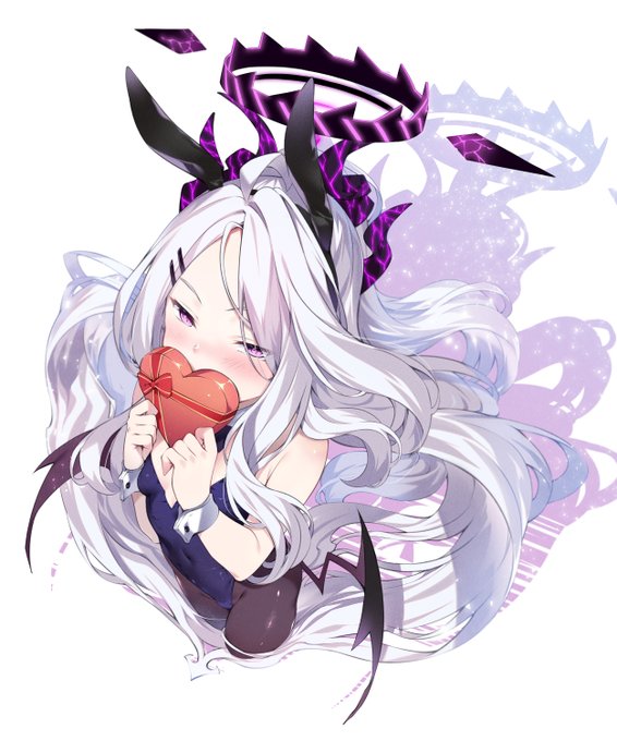 落書きハッピーバレンタイ💝と🐇ヒナ 