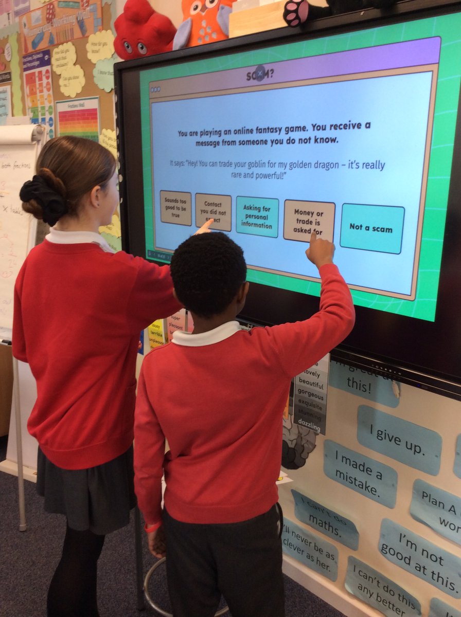 bishoptonprim's tweet image. #SaferInternetDay #bishoptoncomputing #bishoptonesafetyIs Learning the difference between scams and phishing #bishoptonyear6 whole school week of staying safe online learning. 💻@UK_SIC