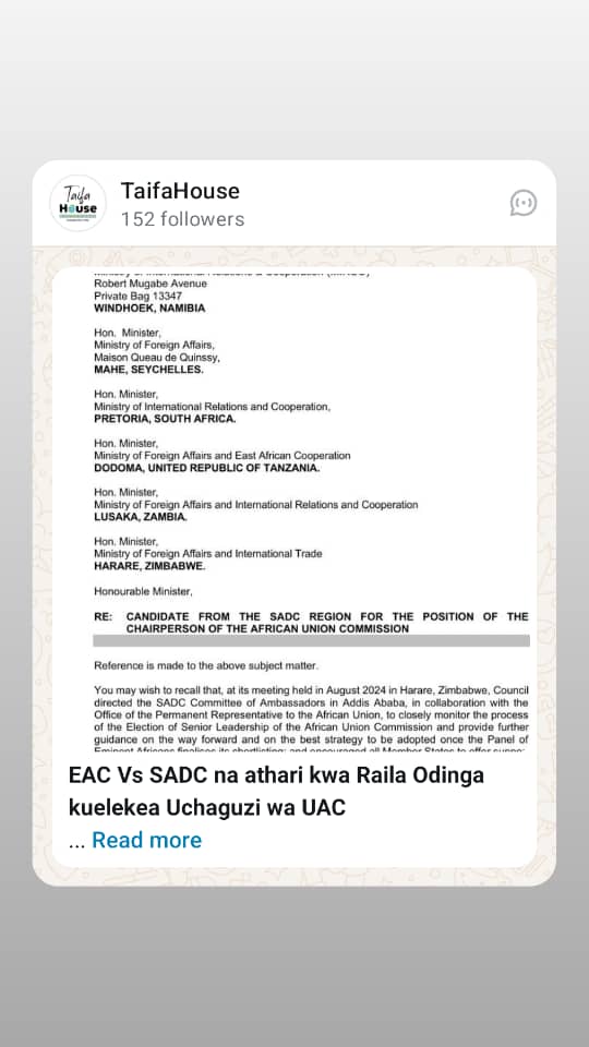 #DanielSarungi (@danielsarungi) on Twitter photo Best Wishes <a href="/RailaOdinga/">Raila Odinga</a>
You life is a victory and a blessing to many of us. #AUCElections Best Wishes <a href="/RailaOdinga/">Raila Odinga</a>
You life is a victory and a blessing to many of us. #AUCElections