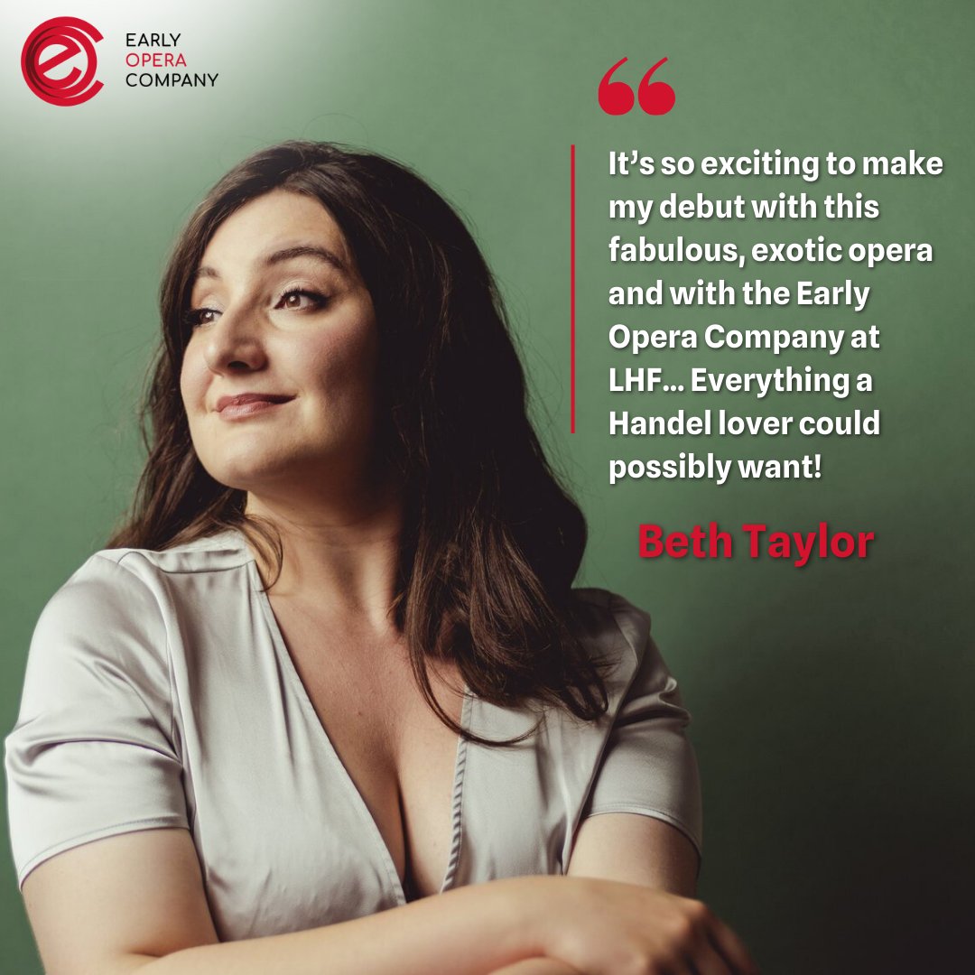 We are joining forces with talented <a href="/bethtaylormezzo/">BETH TAYLOR</a>  in our April performance of #Floridante! 
She says "It’s really cool for me to perform the beautiful role of Elmira, originally premiered by Anastasia Robinson for whom the role of Cornelia (Giulio Cesare) was written for.