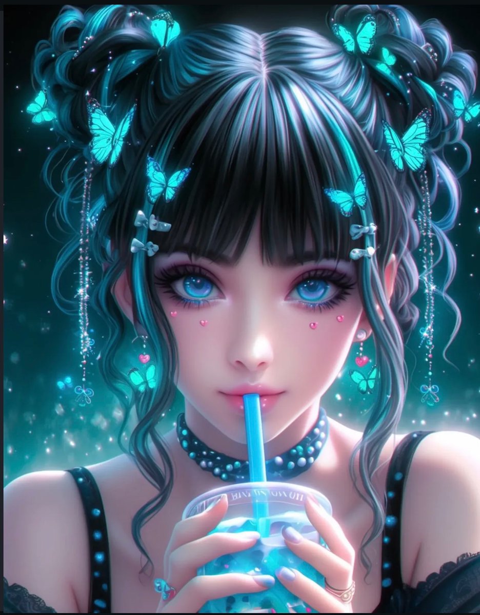 ZhelAmanda's tweet image. Serving you sci-fi vibes in every cyan bubble. 🖤🖤🖤
#ai #Aicosplay #Alcommunity #aesthetics
#Discord #aesthetics #fantasy #ai
#aiartcommunity #aiartist