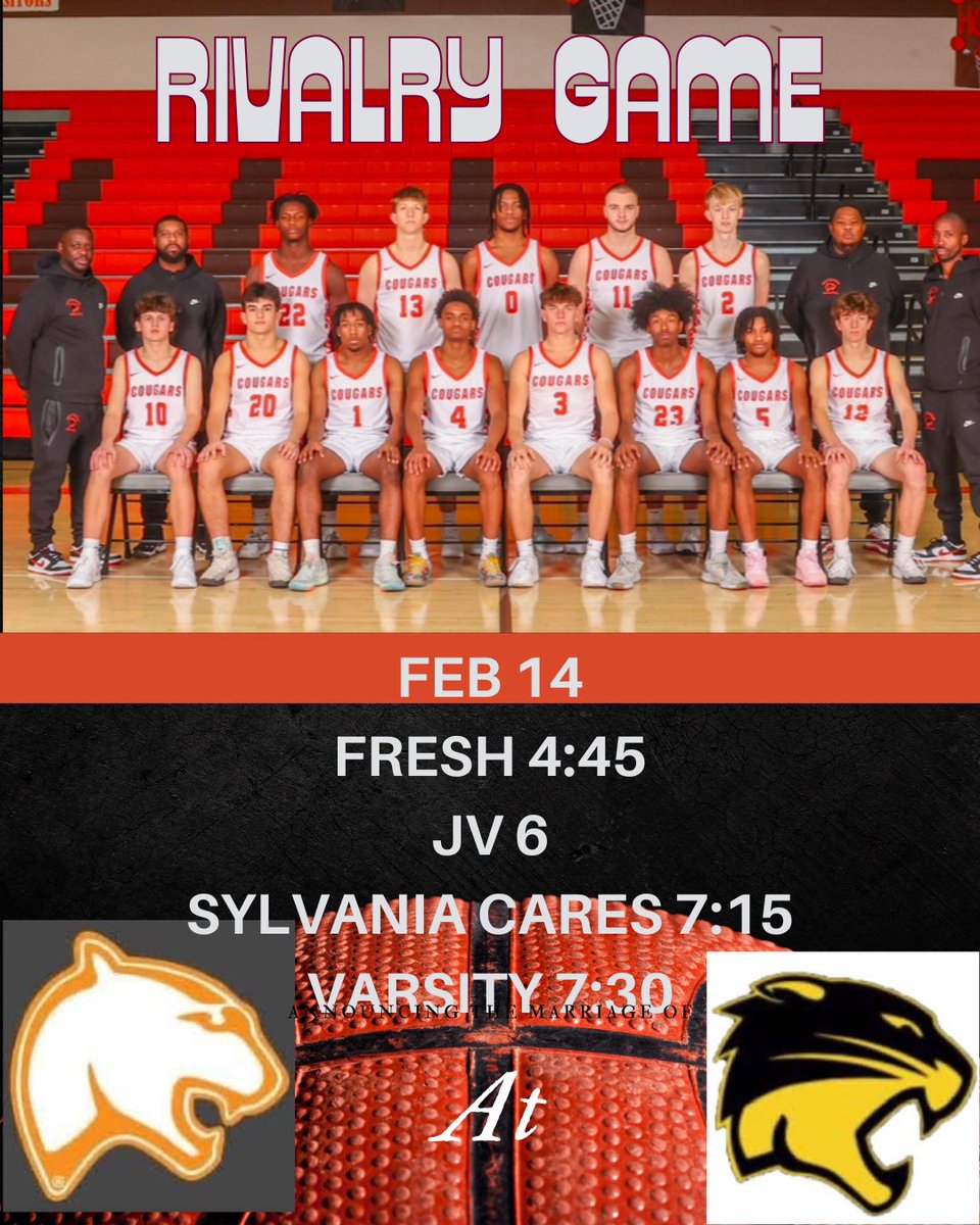 SVBB takes on that team up north tonight in an away game. Let’s GO SV! #cougsup