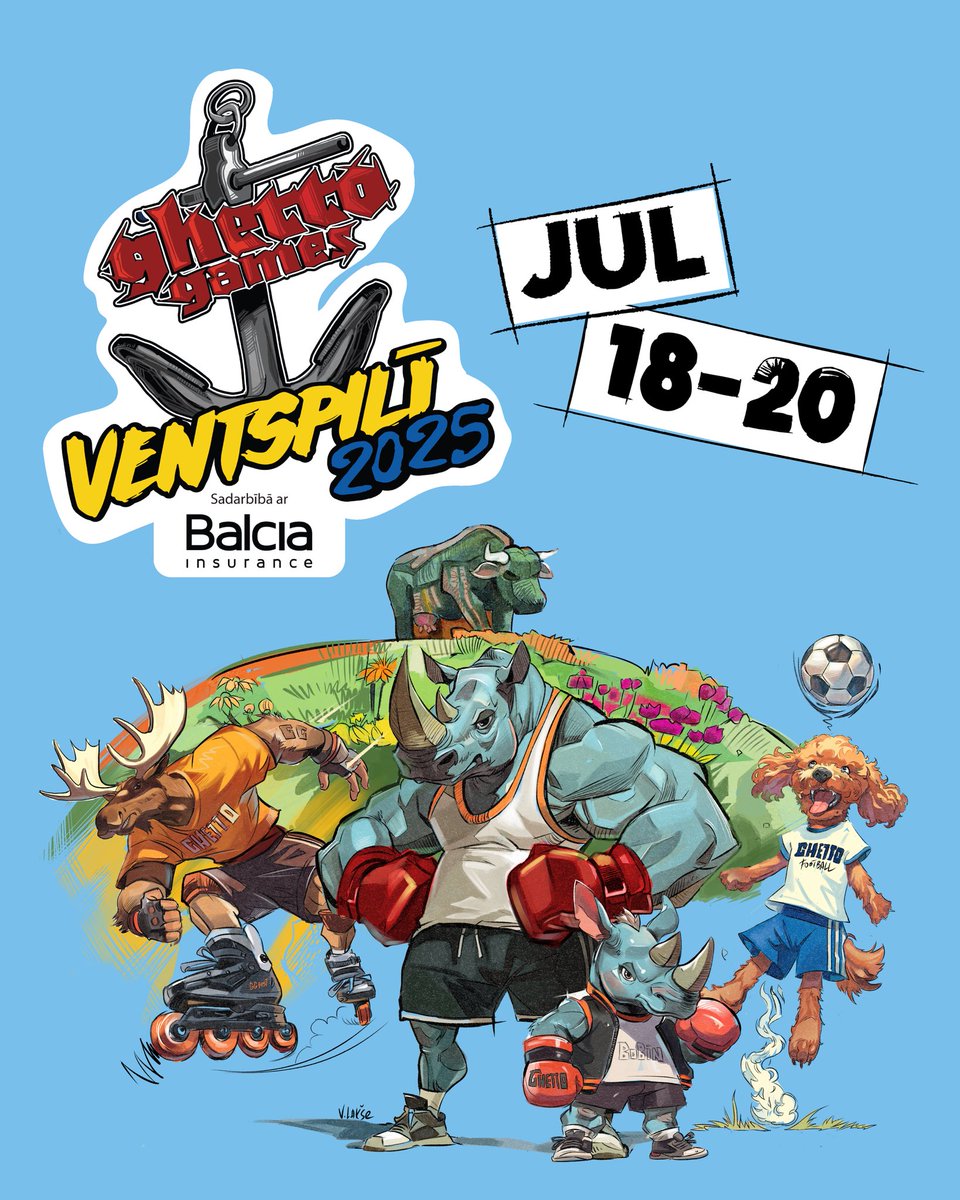 13. Ghetto Games Festivāls Ventspilī kopā ar Balcia šogad notiks no 18. līdz 20. jūlijam. Atzīmē savā kalendārā datumus un iemet aci mājaslapā ggfest.com