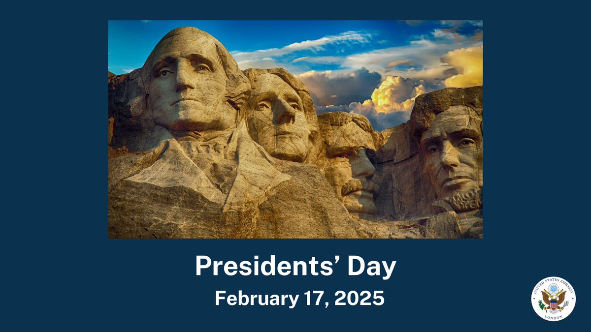 USAinUKConsular's tweet image. The U.S. Embassy in London and our Consulates General in Edinburgh and Belfast will be closed on Monday, February 17, 2025, in observance of Presidents’ Day. We will reopen on Tuesday, February 18.