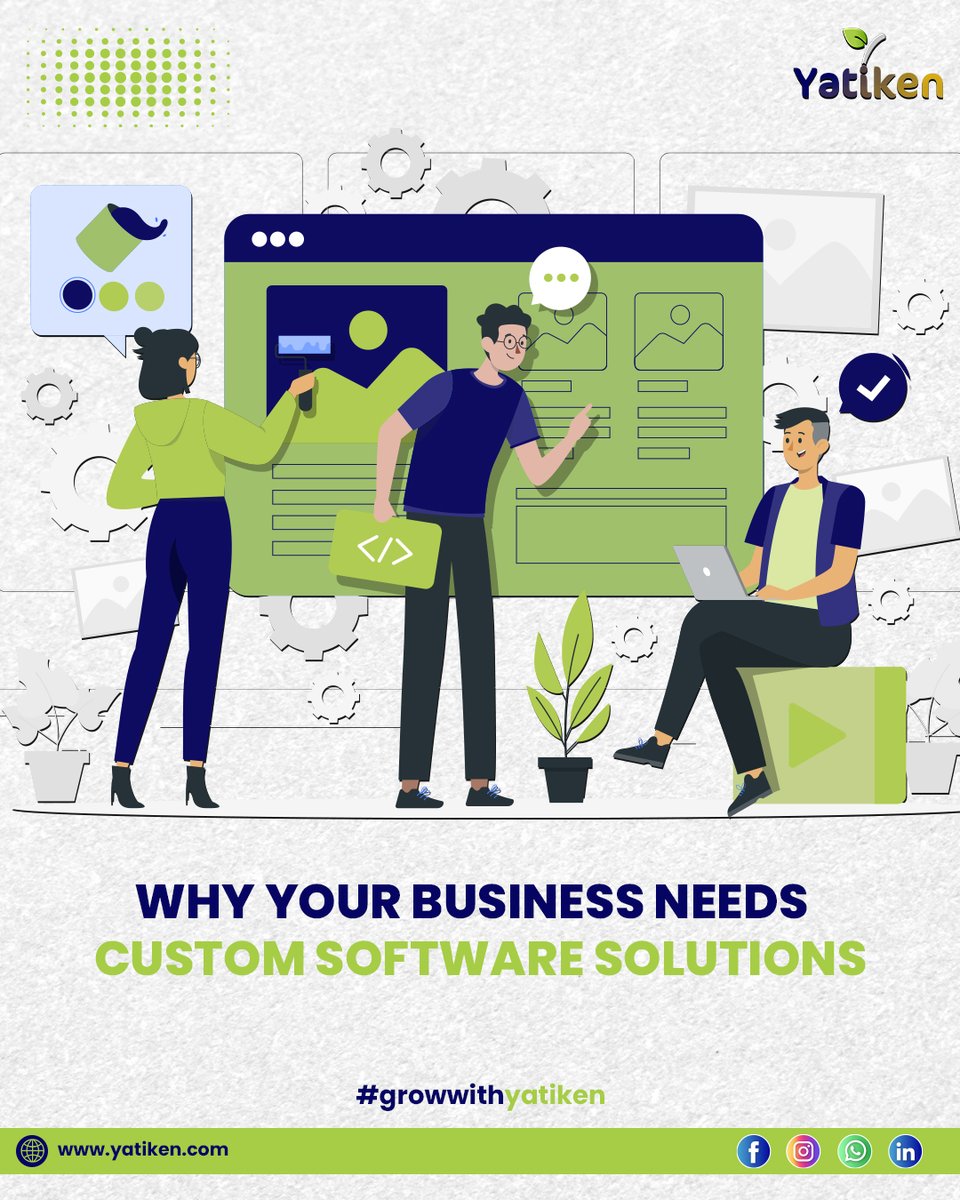 Yatiken_'s tweet photo. Here’s what Yatiken brings to the table:

🔹 Tailored to Your Needs 
 🔹Scalability &amp; Flexibility
 🔹Seamless Integrations
 🔹Enhanced Security 

At Yatiken Software Solutions, we design high-performance, custom-built software that helps businesses scale, innovate. https://t.co/vsqKSIuHVY