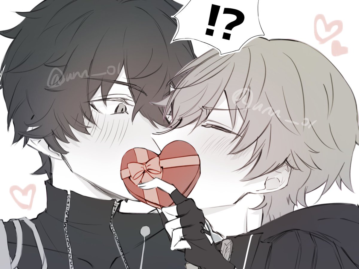 unn__01's tweet photo. 丹穹/ dancae 
バレンタインだ～‼️‼️キスしろ‼️ https://t.co/hMY38aT0Bz