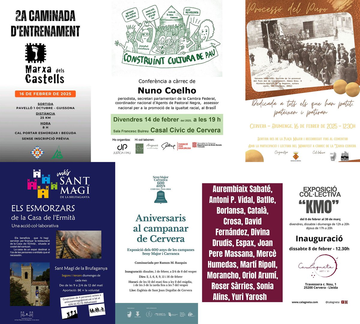 SomSegarra's tweet image. Sense plans per al cap de setmana? #mercat #ballet #concerts #vins #caminada #conferència #expos i #visites, viu l' #hivernsegarra!
@lasegarra @paeriacervera @MarxaCastells @TurismeGuissona @museudecervera @CConcabella
@BiblioGuissona @Espitllera
ℹ️ visit.somsegarra.cat