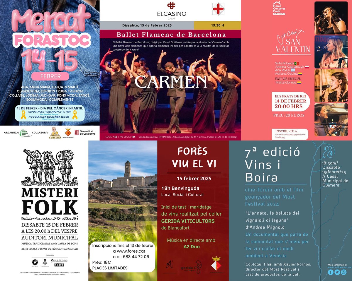 SomSegarra's tweet image. Sense plans per al cap de setmana? #mercat #ballet #concerts #vins #caminada #conferència #expos i #visites, viu l' #hivernsegarra!
@lasegarra @paeriacervera @MarxaCastells @TurismeGuissona @museudecervera @CConcabella
@BiblioGuissona @Espitllera
ℹ️ visit.somsegarra.cat
