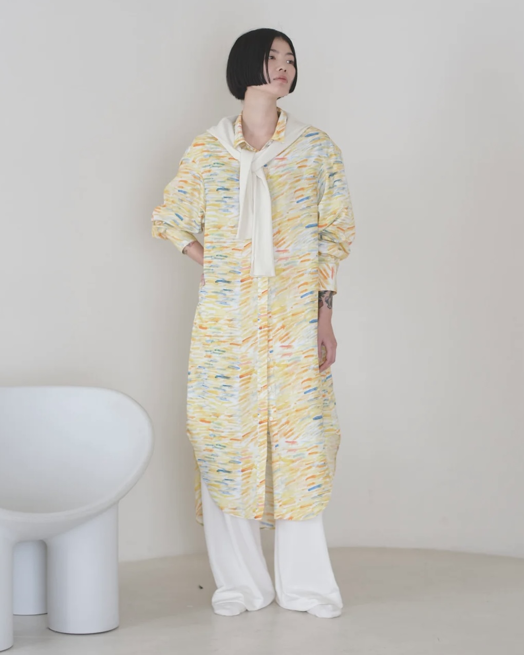 現行品 HERALBONY ヘラルボニー シャツワンピース「やまのぼり」 現行品 ヘラルボニー シャツワンピース「やまのぼり」 ヘラルボニー