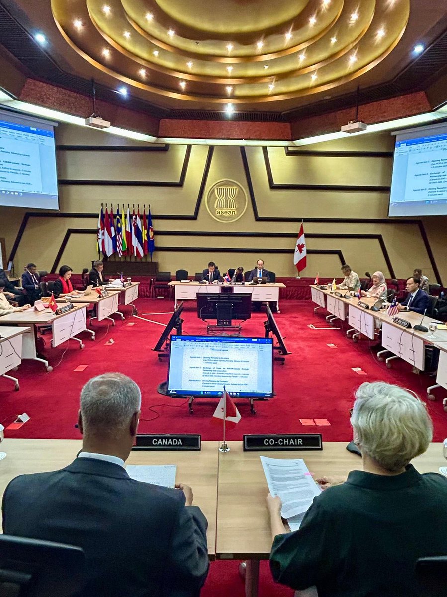 Canada-ASEAN (@canadaasean) on Twitter photo .<a href="/CanadaDev/">Development Canada</a> Minister Hussen met with @asean Permanent Representatives to reaffirm Canada’s commitment to strengthening the ASEAN-Canada Strategic Partnership through #SEED Scholarships, #WPS, and disaster resilience with <a href="/AHACentre/">AHA Centre</a>.
📸 ASEAN. .<a href="/CanadaDev/">Development Canada</a> Minister Hussen met with @asean Permanent Representatives to reaffirm Canada’s commitment to strengthening the ASEAN-Canada Strategic Partnership through #SEED Scholarships, #WPS, and disaster resilience with <a href="/AHACentre/">AHA Centre</a>.
📸 ASEAN.