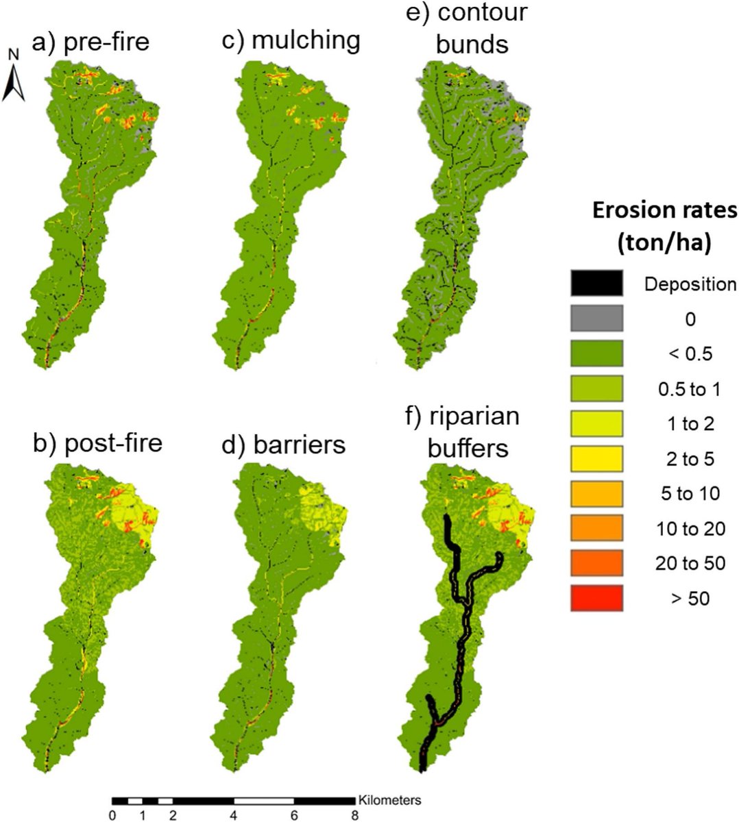 New Publication: doi.org/10.1016/j.cate…

#wildfire #Forestfires #SoilerosionWater #qualitySoil #waterconservationmeasures #OpenLISEMmodel