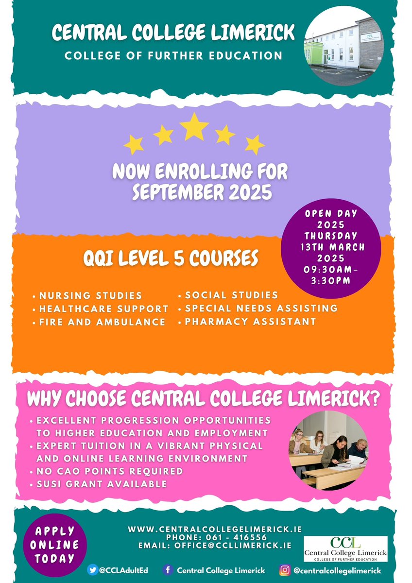 Central College Limerick tweet media