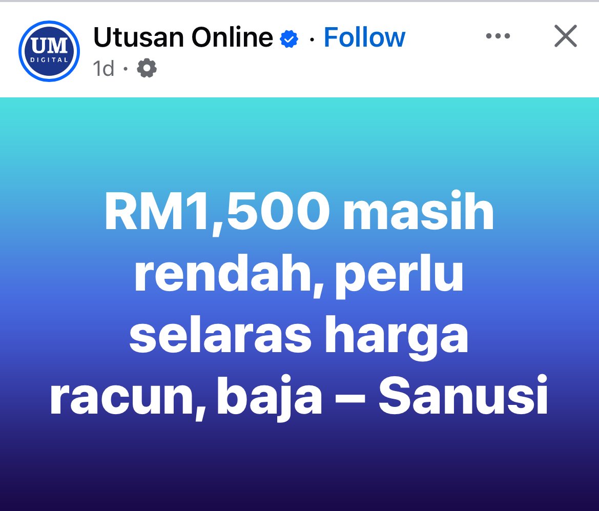 Ini manusia paling tak guna di Kedah (tapi ramai orang sayang).

33 bulan PAS jadi kerajaan, 1 sen pun mereka tak naikkan nilai lantai padi walaupun majoriti pesawah adalah orang Kedah.

Kerajan Madani baru 26 bulan tapi sudah naikkan 2 kali (RM1.3k &amp; RM1.5k). Masih kena maki.