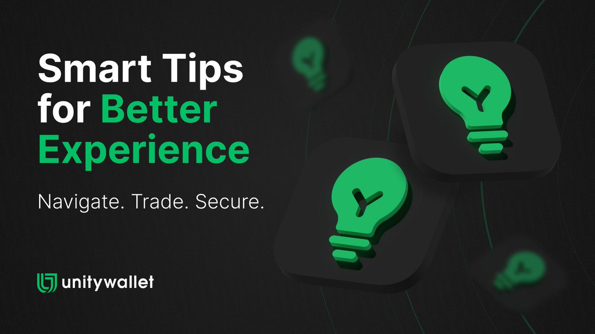 UnitWFoundation's tweet image. 💡 Pro Tips: Maximize Your #UnityWallet Experience

1️⃣ Instant sub-account switching to track multiple portfolios
2️⃣ Set price alerts to catch market opportunities
3️⃣ Enable auto-staking to grow your assets effortlessly
4️⃣ Complete daily challenges to earn loyalty points 🎯
5️⃣…