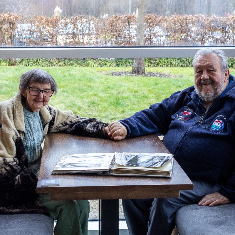 naafisocial's tweet photo. Super heartwarming post alert! ๐ฅน๐
We invited John and Paddy to our #NAAFICafe in Whiteley to hear their amazing story of meeting each other in Londonderry in 1969.
They kindly shared their photo album which included many memorable moments at #NAAFI. ๐๏ธ