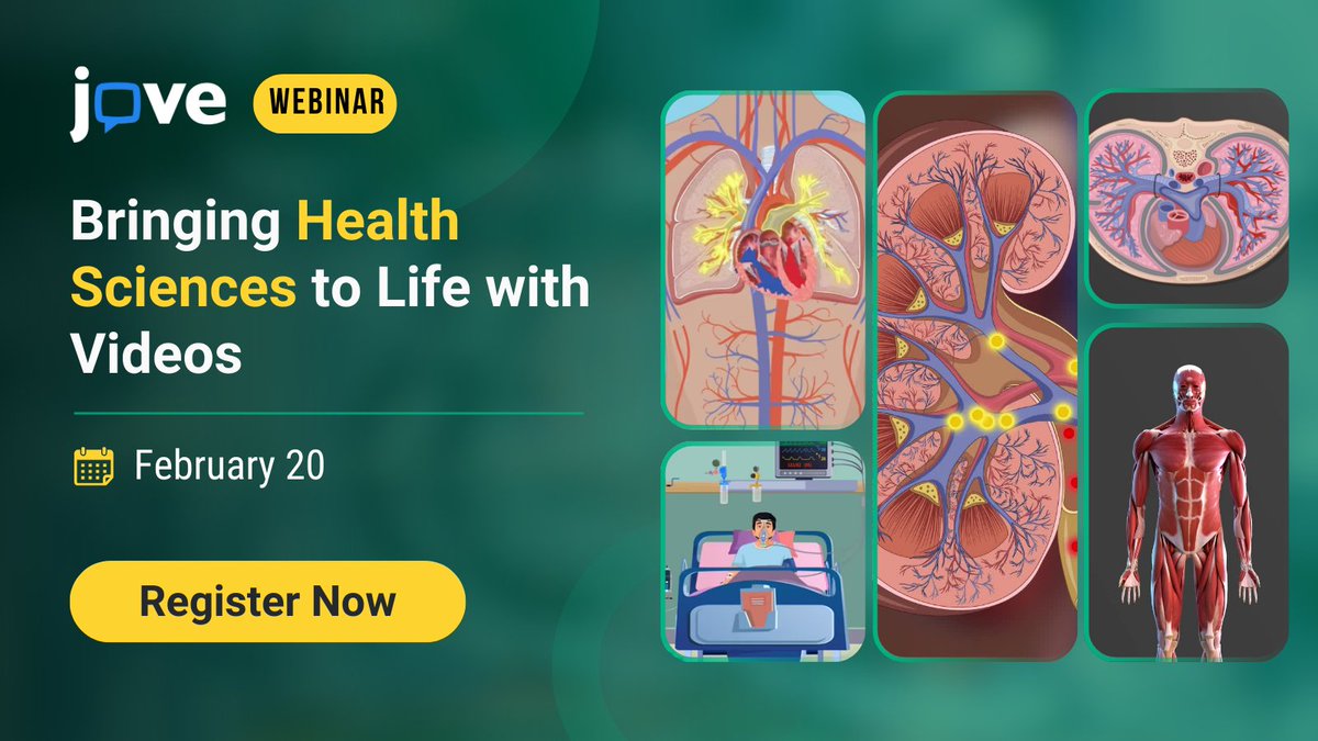 💉Upcoming Webinar: Bringing Health Sciences to Life with Videos 
📢 Explore health sciences videos and quizzes to boost student engagement and learning outcomes.

💾 Save your spot! 🔗Choose your region &amp; register now: hubs.ly/Q036KbFr0

#JoVEWebinar #Professors