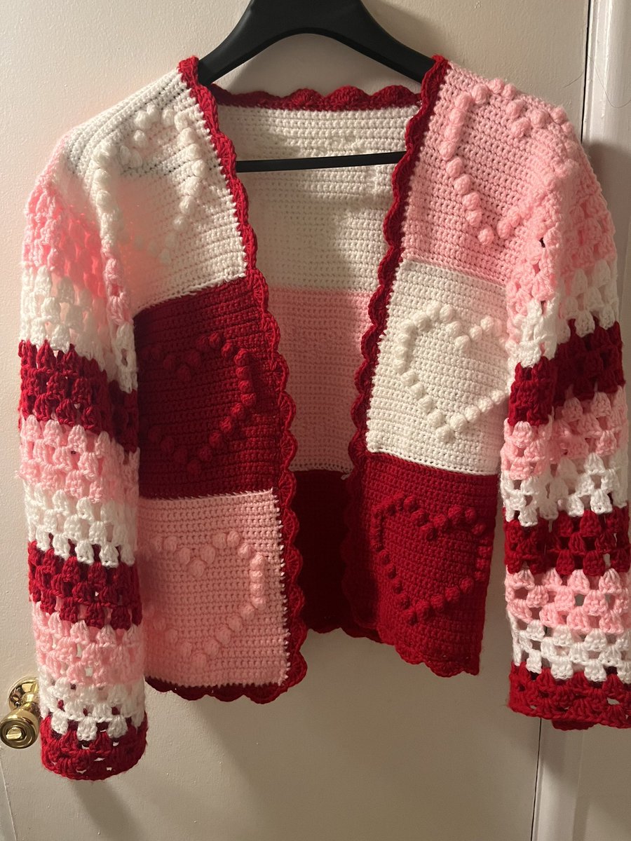 Happy Valentine’s Day look at this sweater I made