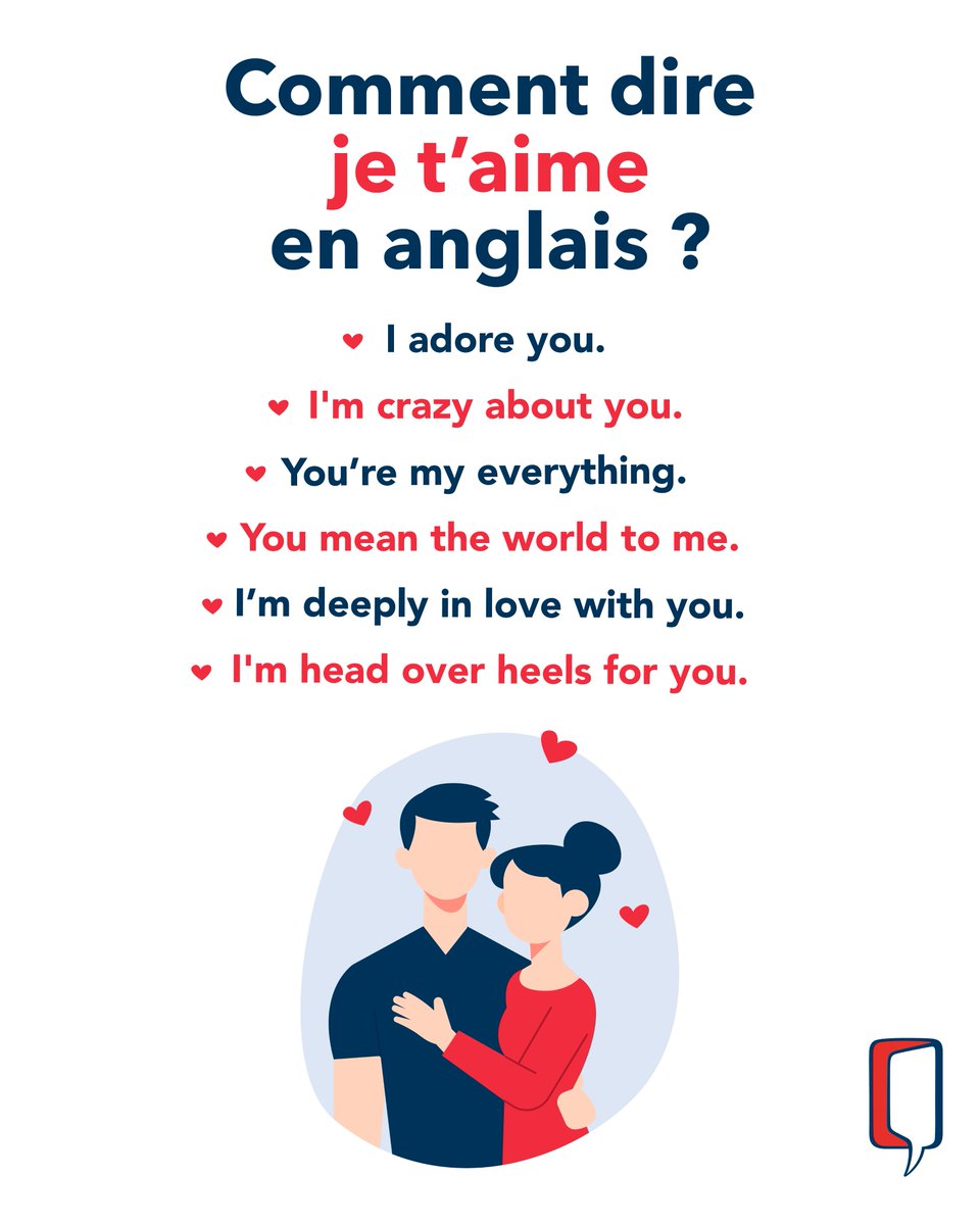 #StValentin - Comment dire Je T'Aime en anglais sans dire "I love you"?  wallstreetenglish.fr/fiches-anglais…